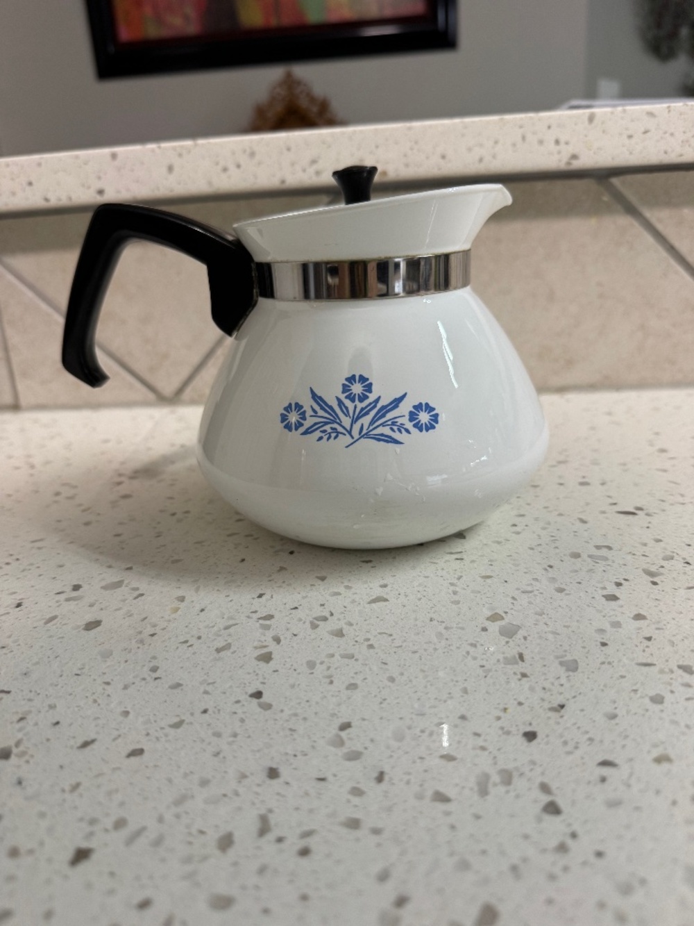 Vintage Blue Cornflower CorningWare Teapot